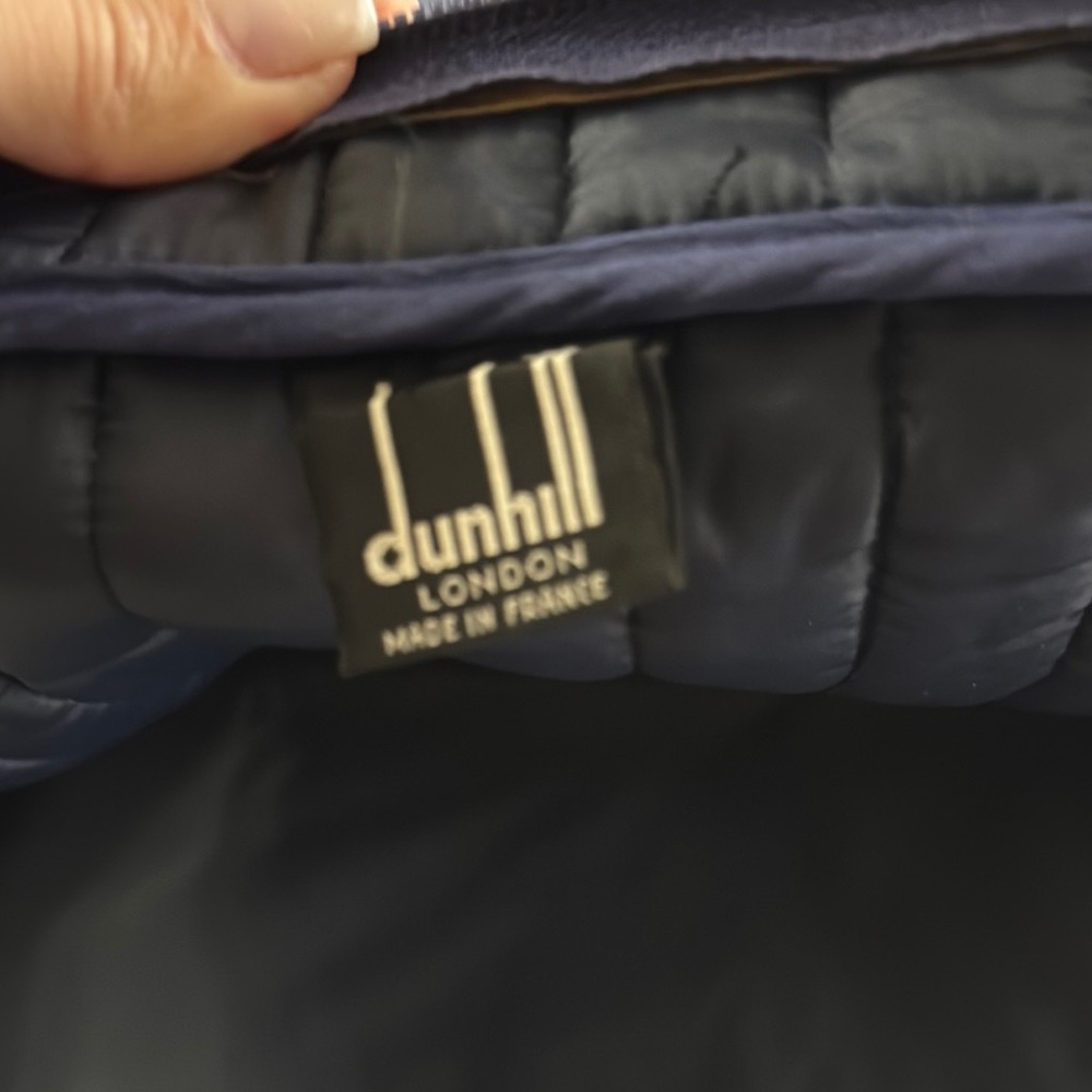 Dunhill Navy and Yellow Messenger Bag - Picture 5 of 7